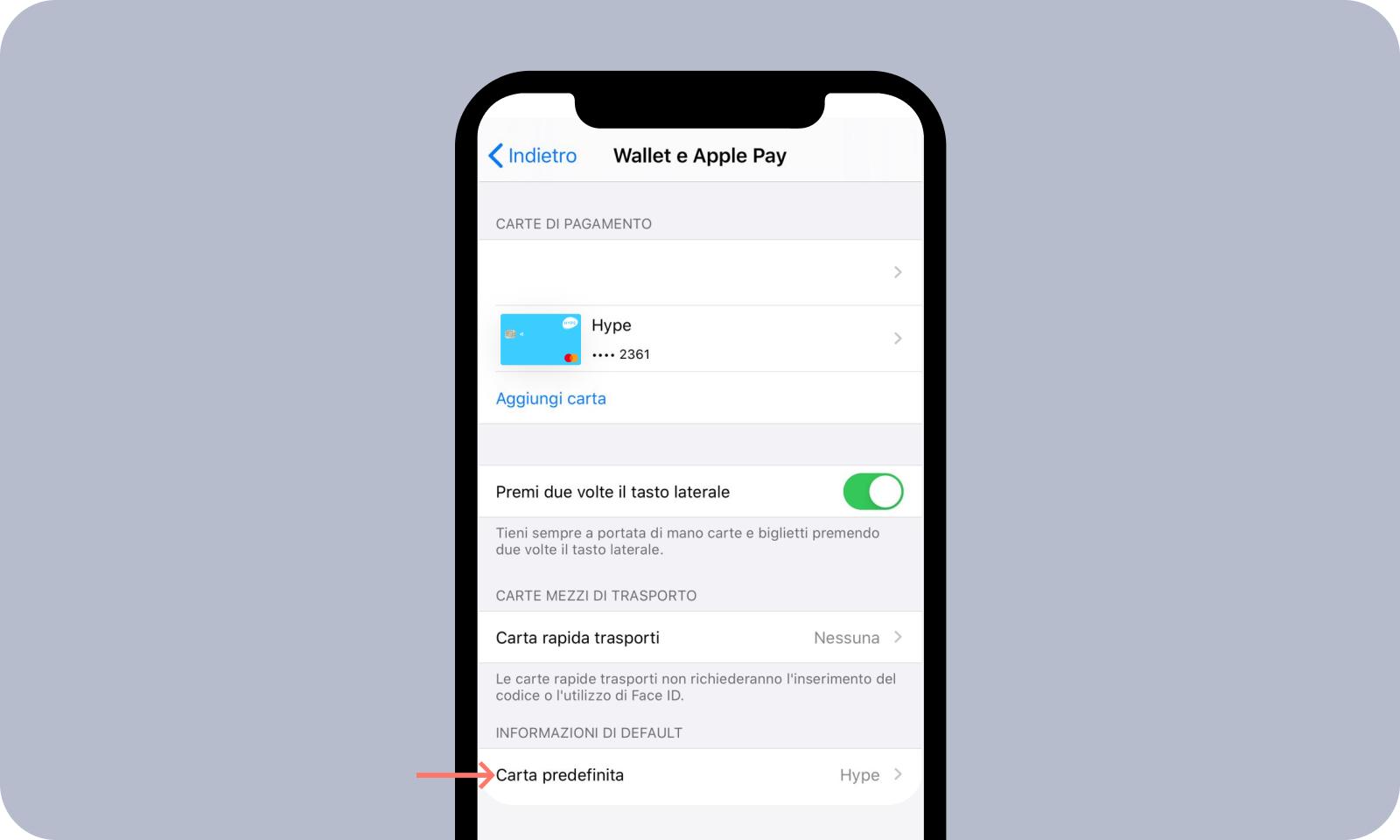 Carta clearance apple pay